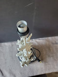 Faux White Coral Table Lamp WORKS