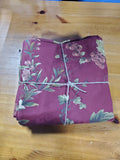Pair of Waverly Wine Red Scalloped Edge Grape Motif Valances