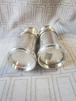 Metal Salt and Pepper Shakers