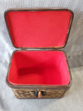 Wicker Sewing Box with Pin Cushion Lid