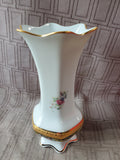 Imperial Limoges White & Gold Vase