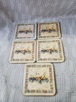 Set of 5 Pimpernel "Tuscan Palette" Coasters