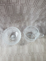 Atlantis Crystal Creamer and Sugar Set