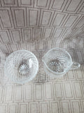 Atlantis Crystal Creamer and Sugar Set
