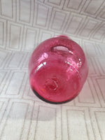 Miniature Cranberry Glass Bud Vase