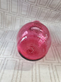 Miniature Cranberry Glass Bud Vase
