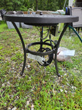 Evergreen Outdoor Firepit Table w/Removable Glass Top