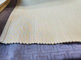 Set of 8 Pale Yellow Ribbed Fabric Placemats