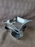 Set of Four Playing Card Suit Metal Snack Bowls