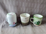 3 Piece Assorted Lot of Coffee Mugs
