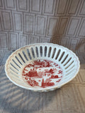 Colonial Williamsburg Reticulated Trinket Bowl (A)