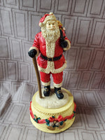 Handcrafted Old World Santa Music Box WORKS