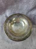 Silverplate Reticulated Rim Trinket Dish