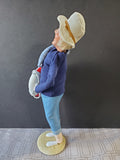 (AAA) Byers' Choice Carolers "Beachy Man Holding Life Preserver" Figurine