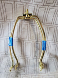 Pair of Brass Lamp Harps