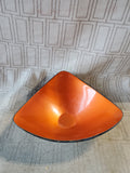 Reed & Barton Silverplate and Orange Enamel Bowl