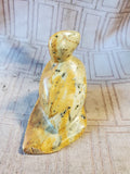 Signed Carved Stone Bird Paperweight