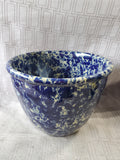 Bennington Pottery Blue Spongeware Mixing Bowl (DDD)