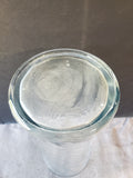 Tall Clear Glass Swirl Vase
