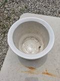 Glazed Pottery Planter w/Fixed Saucer