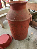 Large Vintage Steel Milk Can