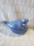 (A) Ceramic Blue Bird Figurine