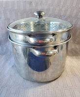 Stainless Steel Stock Pot with Steamer Insert