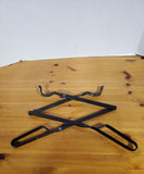 Black Metal Fireplace Scissor Tongs