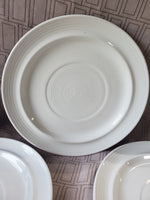 Set of 4 White Dinner Plates