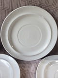 Set of 4 White Dinner Plates