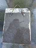Painted Slate Black Lab Welcome Plaque
