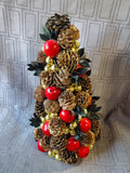 Tabletop Pinecone Christmas Tree