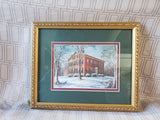 Framed "Winter at My Old Kentucky Home" Print by C.W. Vittitow