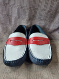 Brooks Brothers "346" Red, White, and Navy Blue Loafers—Women's Size 8.5