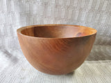 Signed Cherry Wood Bowl