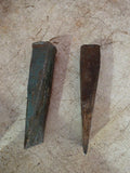 Two Wood Splitting Wedges,  9"