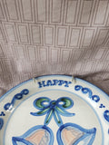 Large M.A. Hadley "Happy Anniversary" Plate