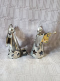 Pair of Silverplate Angel Figurines