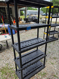 Black Plastic Garage Shelving Unit (A)
