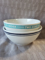 Pair of Lenox Kate Spade "Order's Up" Mixing Bowl