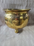 Round Brass Planter