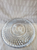 Heavy Clear Glass Cake Plate
