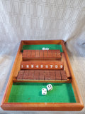 Solid Wood Shut the Box Strategic Numbers Game