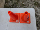 Two 12" Orange Safety Cones