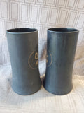 Pair of Matte Black "The Playboy Club" Steins (A)