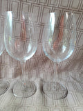 Set of 4 Luigi Bormioli Crystal Wine Glasses