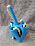 Vintage Pressman Blue Play-Hour Threading Block