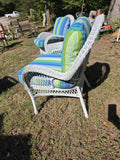 Three Piece All Weather Wicker Lounge Set w/Cushions