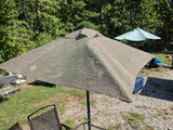 Outdoor Table, Folding Chairs and Umbrella Set