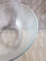 Frosted Pebbled Glass Serving Bowl